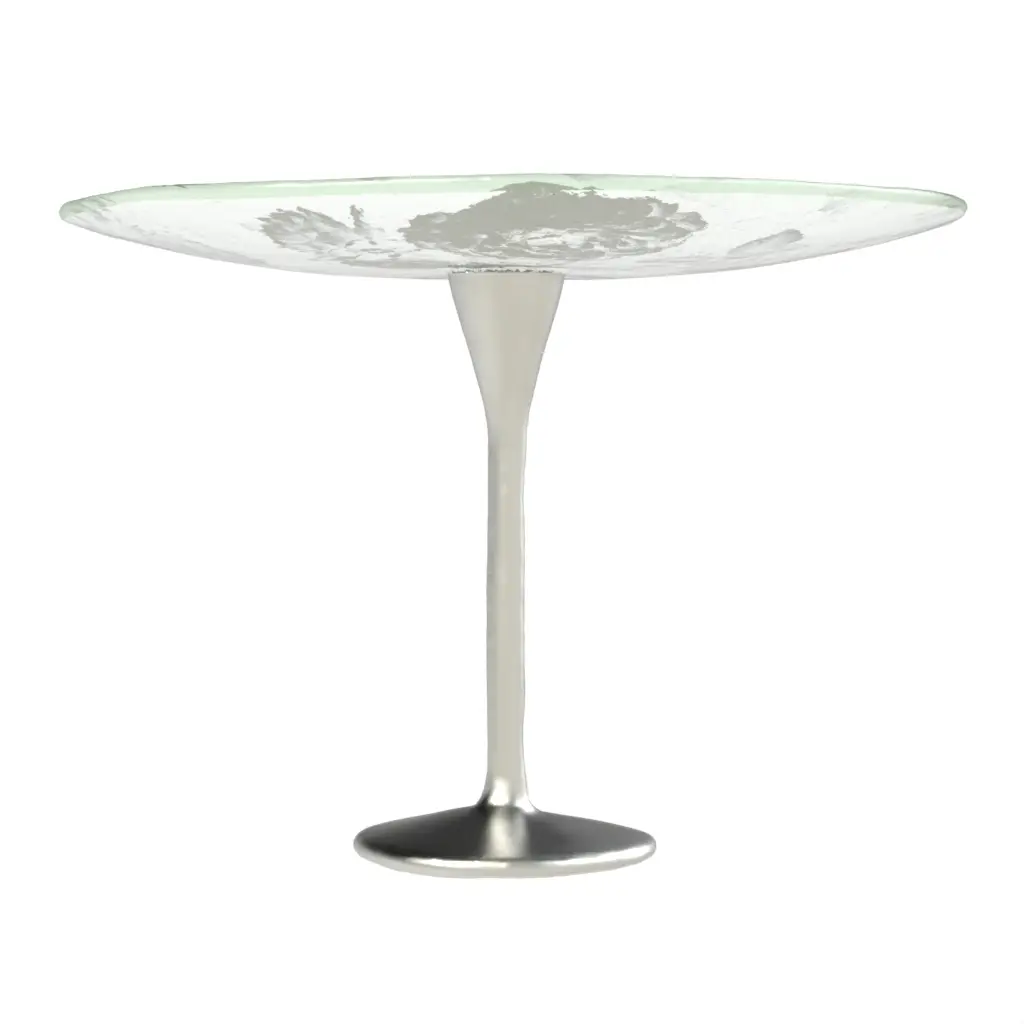 Pedestal Cake Stand in Dark Silver Gray - Cake Stands - 3/4 View