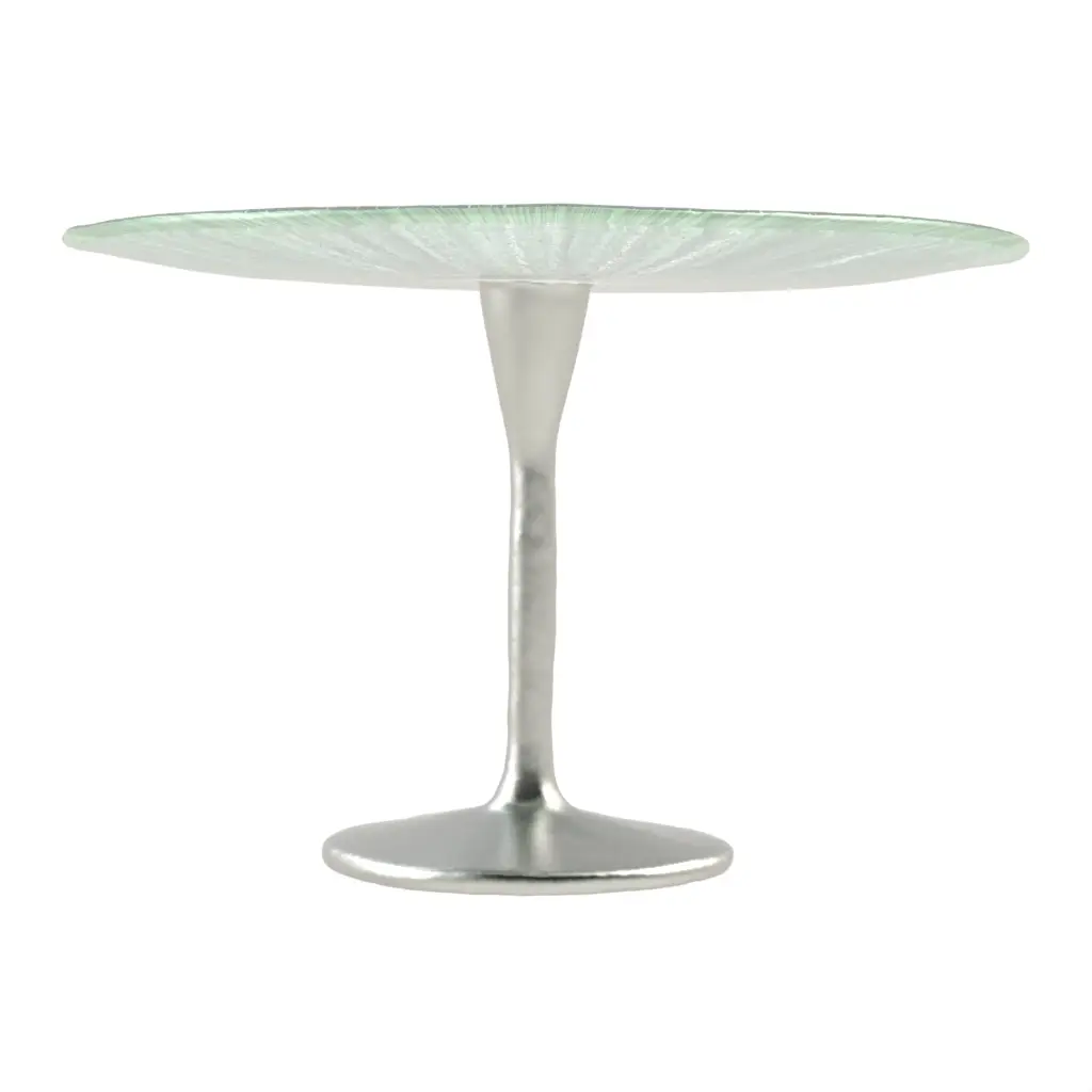 Pedestal Cake Stand in Teal Turquoise - Cake Stands - 3/4 View