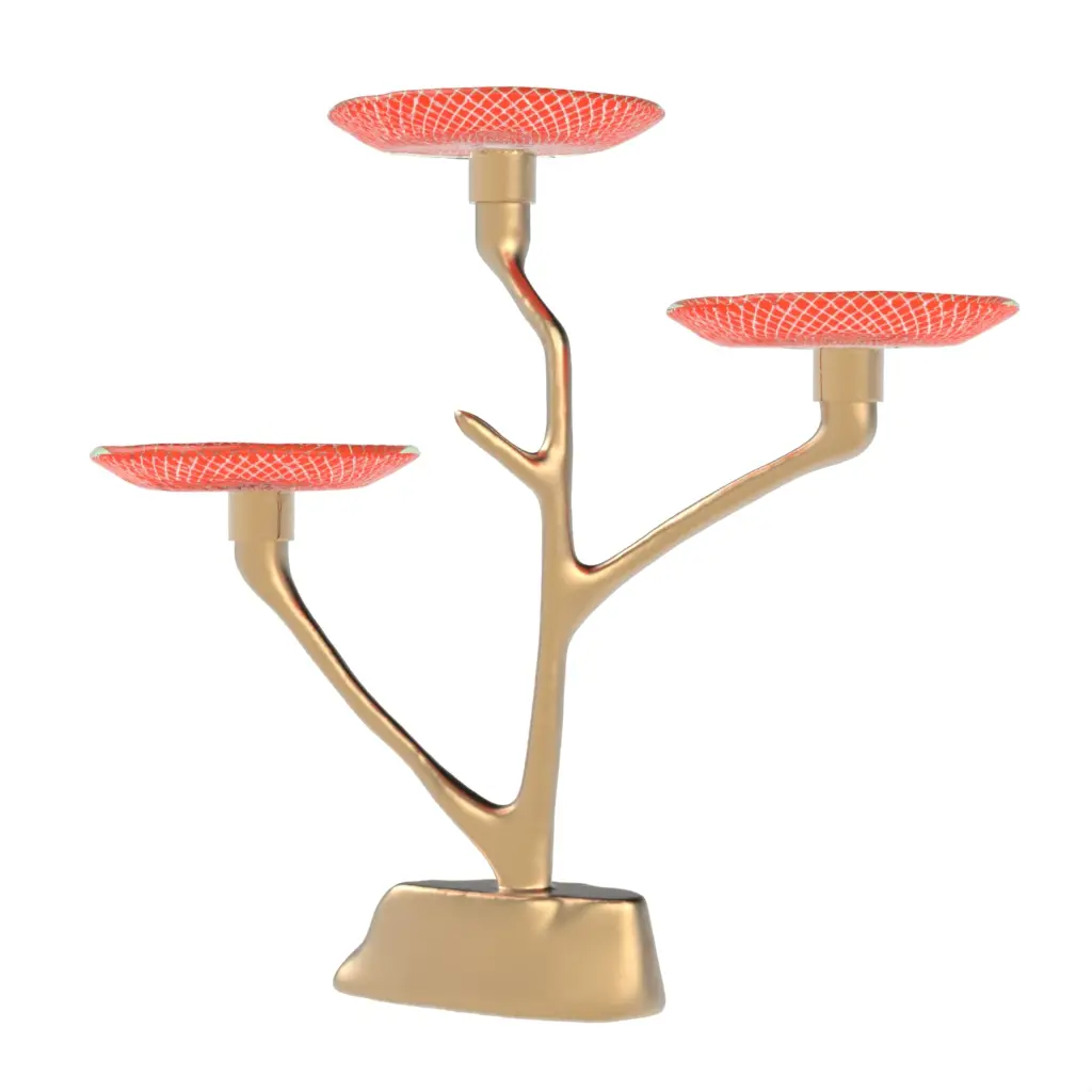 Petit Four Stand in Fiesta Red - Tea Stands - 3/4 View
