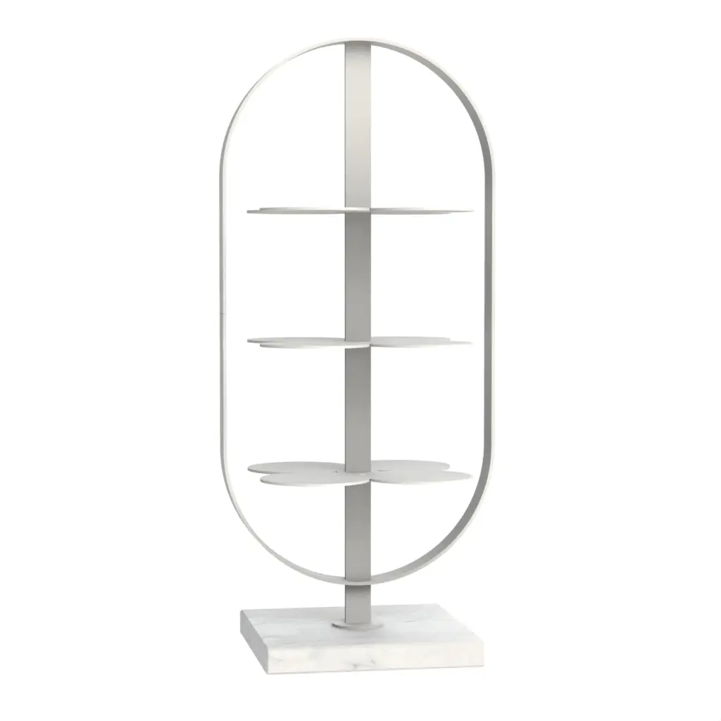 Petit Four Stand in White - Tea Stands - 3/4 View