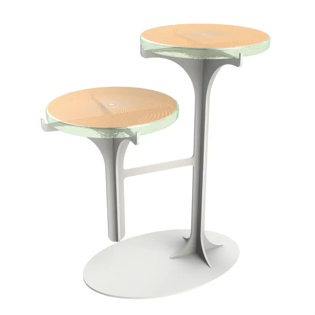 Petit Fours Display in Matte Gold - Tea Stands - 3/4 View
