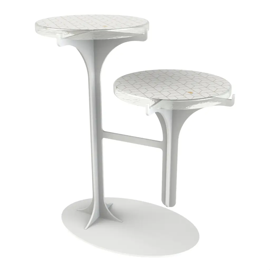 Petit Fours Display in Milk White - Tea Stands - 3/4 View