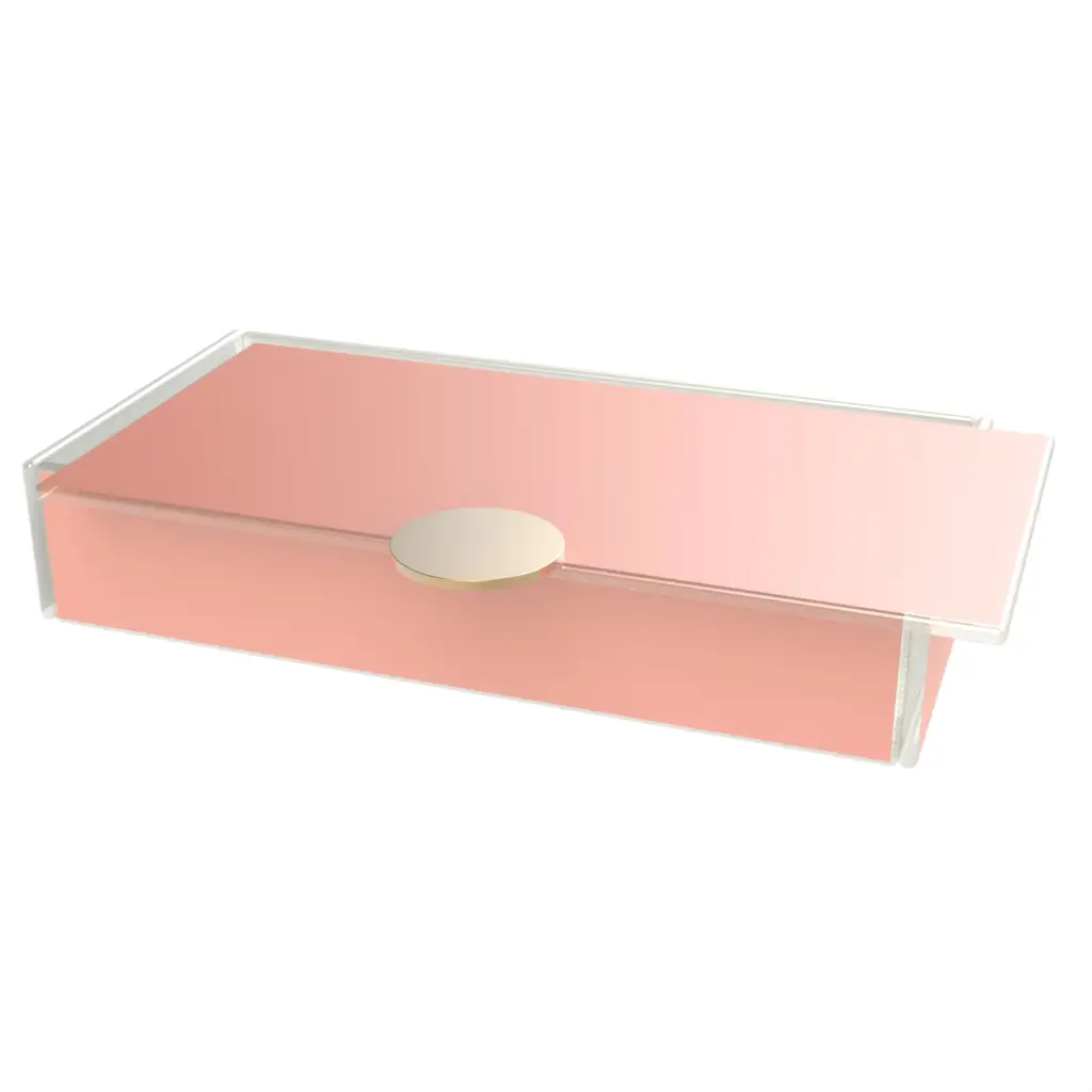 Pink Bento Box in Light Salmon Pink - Specialty Serveware - 3/4 View