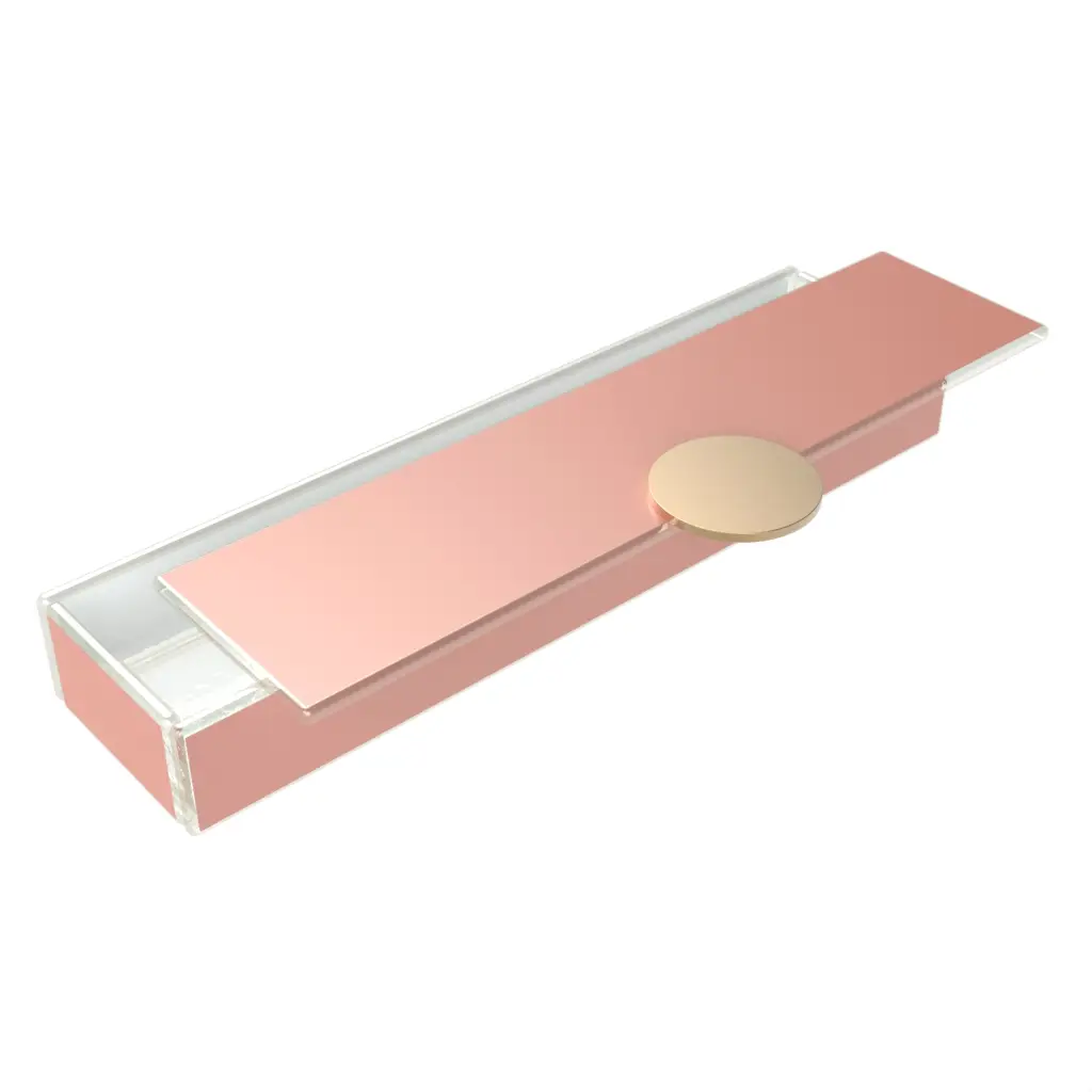 Pink Bento Box in Light Salmon Pink - Specialty Serveware - 3/4 View