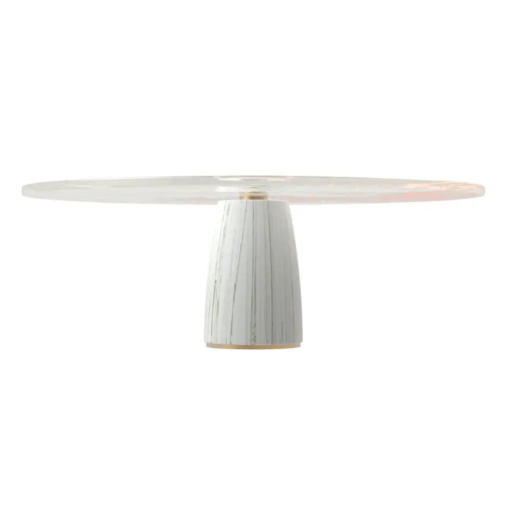 Pink Cake Stand in Light Salmon Pink - Cake Stands - 3/4 View