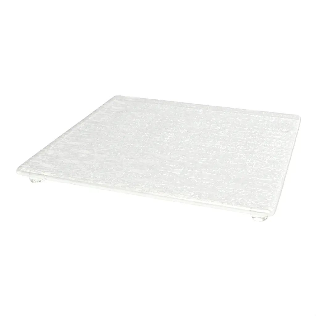 Raised Serving Board in Milk White - Serving Dishes - 3/4 View