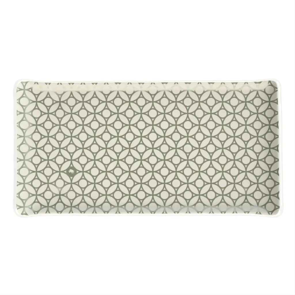 Rectangular Appetizer Plate in Birch White - Side Plates - 3/4 View