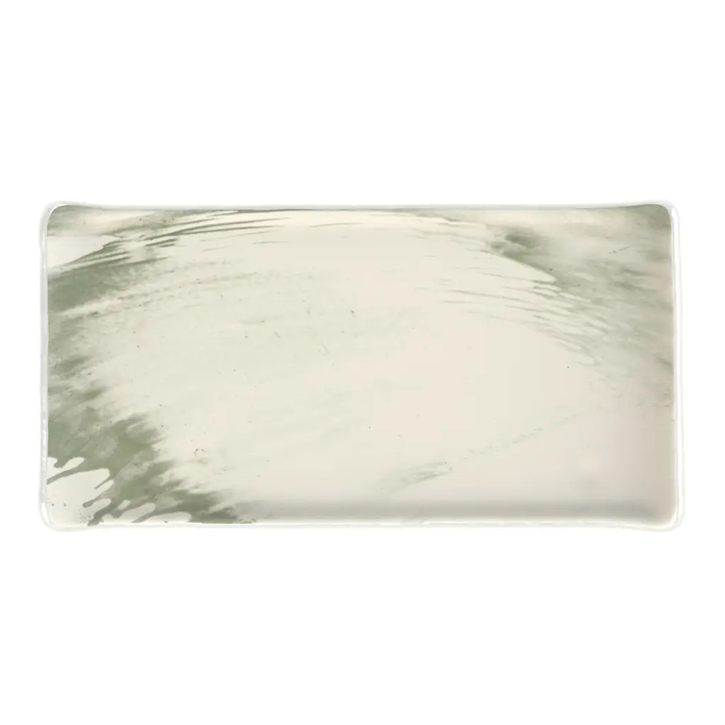 Rectangular Appetizer Plate in Birch White - Side Plates - 3/4 View