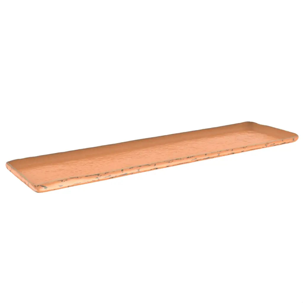 Rectangular Platter in Apricot Crush - Buffet Serveware - 3/4 View