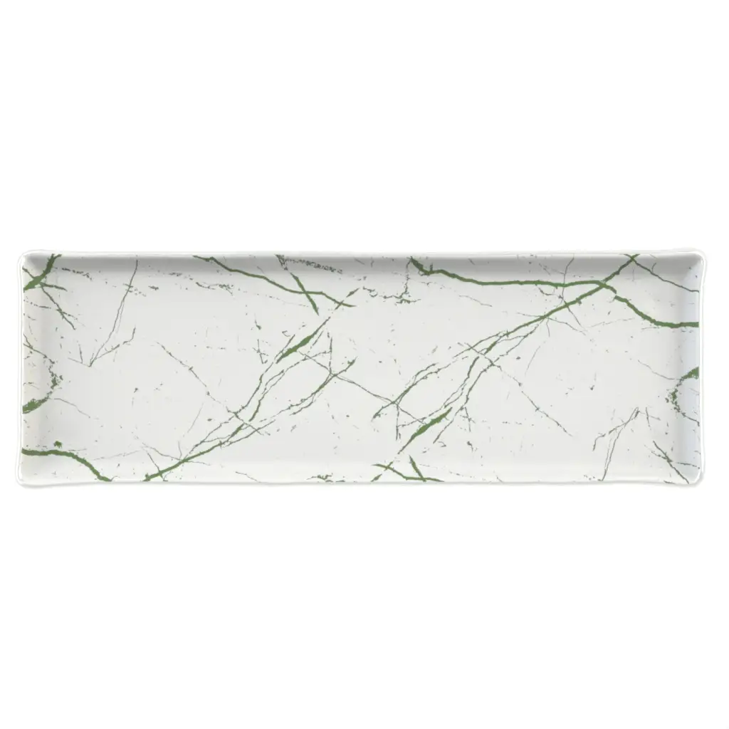 Rectangular Serving Platter in Milk White - Buffet Serveware - 3/4 View