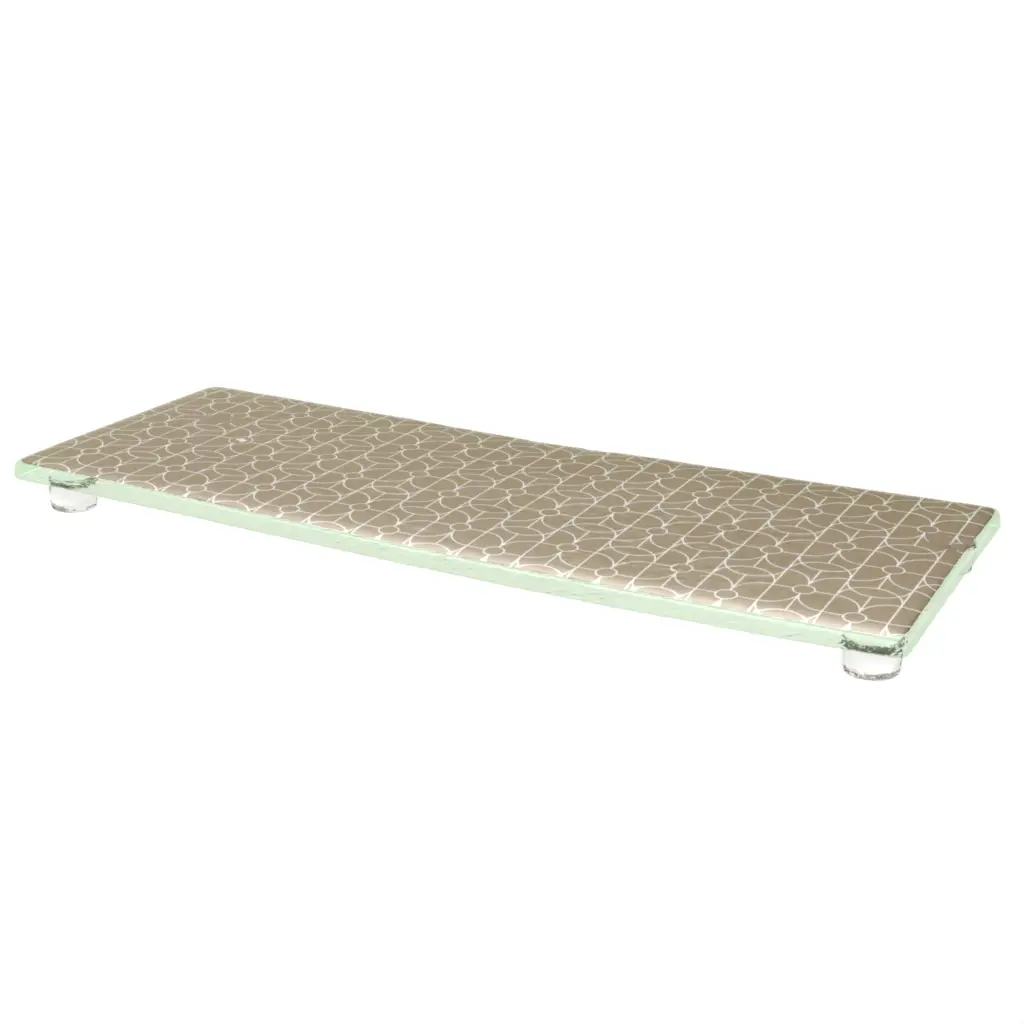 Rectangular Serving Platter in Olive Gray - Buffet Serveware - 3/4 View