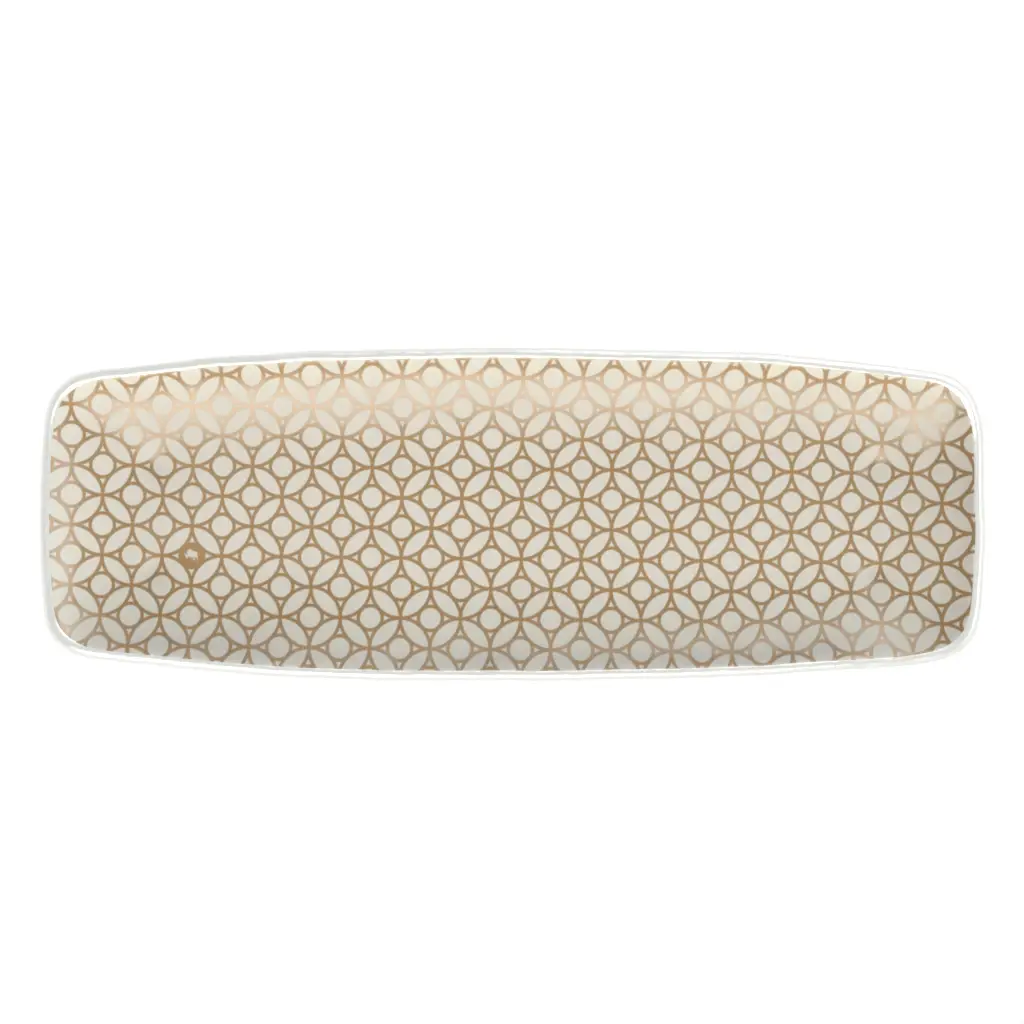 Rectangular Serving Tray in Old Gold - Serving Dishes - 3/4 View