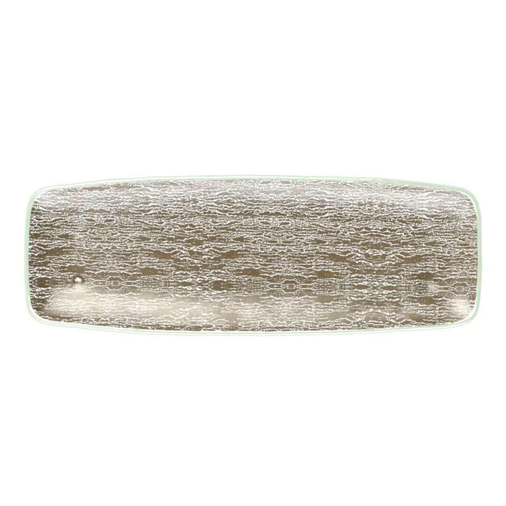 Rectangular Serving Tray in Olive Gray - Serving Dishes - 3/4 View
