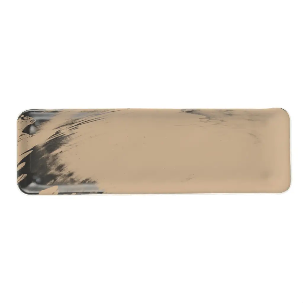 Rectangular Sushi Plate in Almond Beige - Specialty Dinnerware - 3/4 View