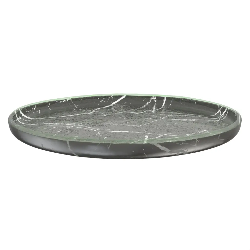 Restaurant Appetizer Plates - Side Plates | MyGlassStudio - 3/4 View