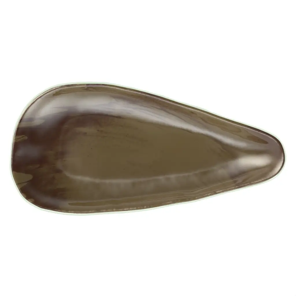 Restaurant Appetizer Plate in Olive Green - Side Plates - 3/4 View