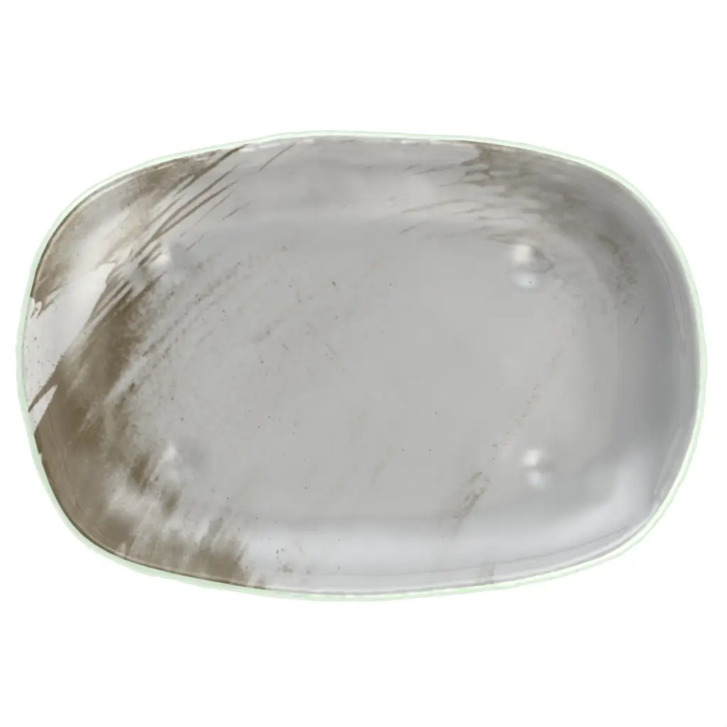 Restaurant Appetizer Plate in Light Silver Gray - Side Plates - 3/4 View