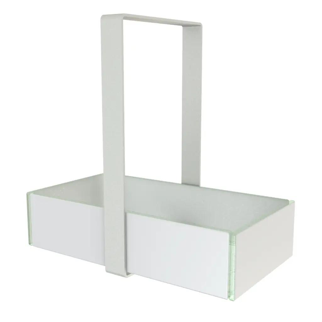 Restaurant Table Caddy in Light Silver Gray - Table Accessories - 3/4 View