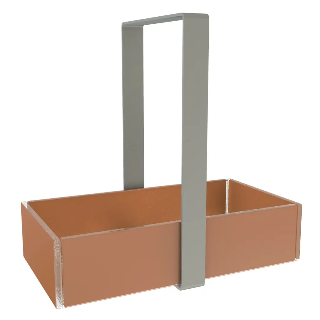 Restaurant Bread Basket in Brown Copper - Table Accessories - 3/4 View