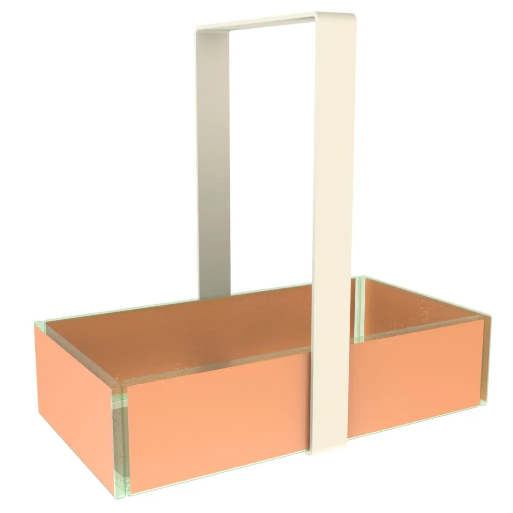 Restaurant Bread Basket in Apricot Crush - Table Accessories - 3/4 View