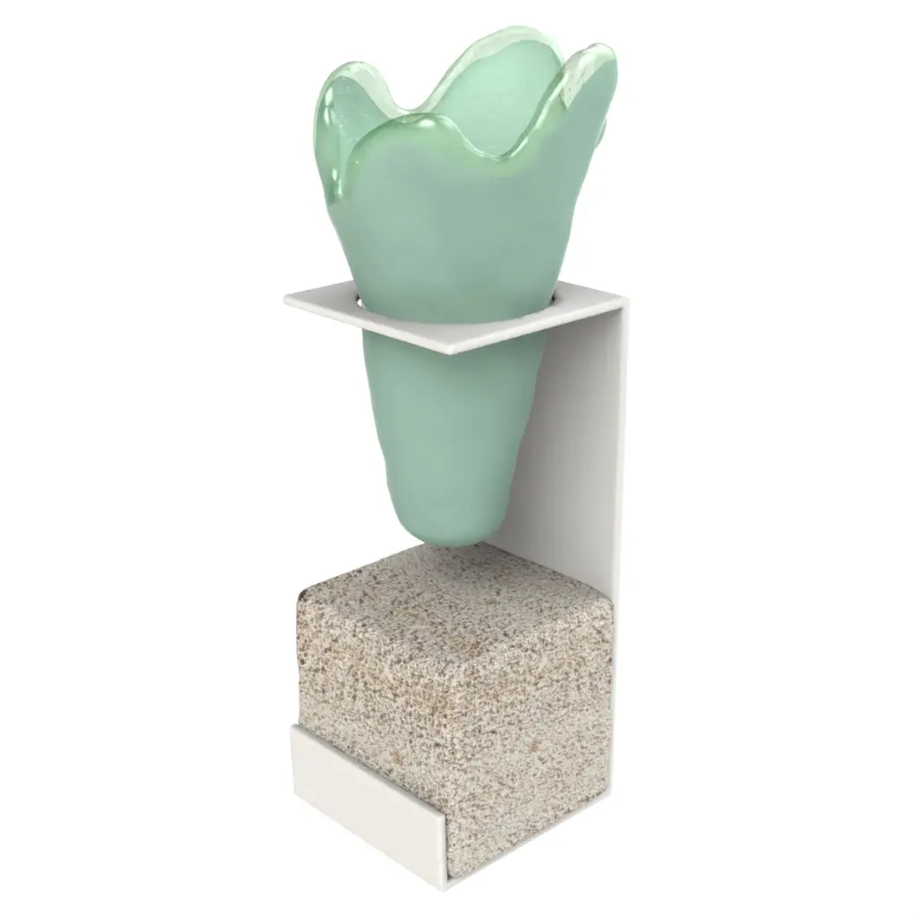 Restaurant Bud Vase in Teal Turquoise - Table Accessories - 3/4 View
