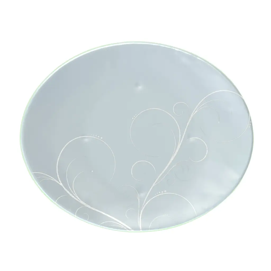 Restaurant Dessert Plate in Dawn Blue - Restaurant Plates - 3/4 View