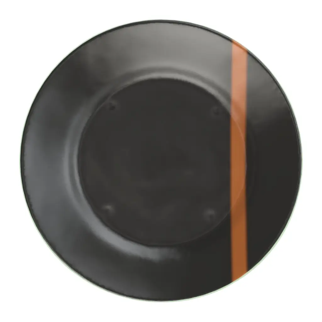 Restaurant Dessert Plate in Dark Gray - Restaurant Plates - 3/4 View