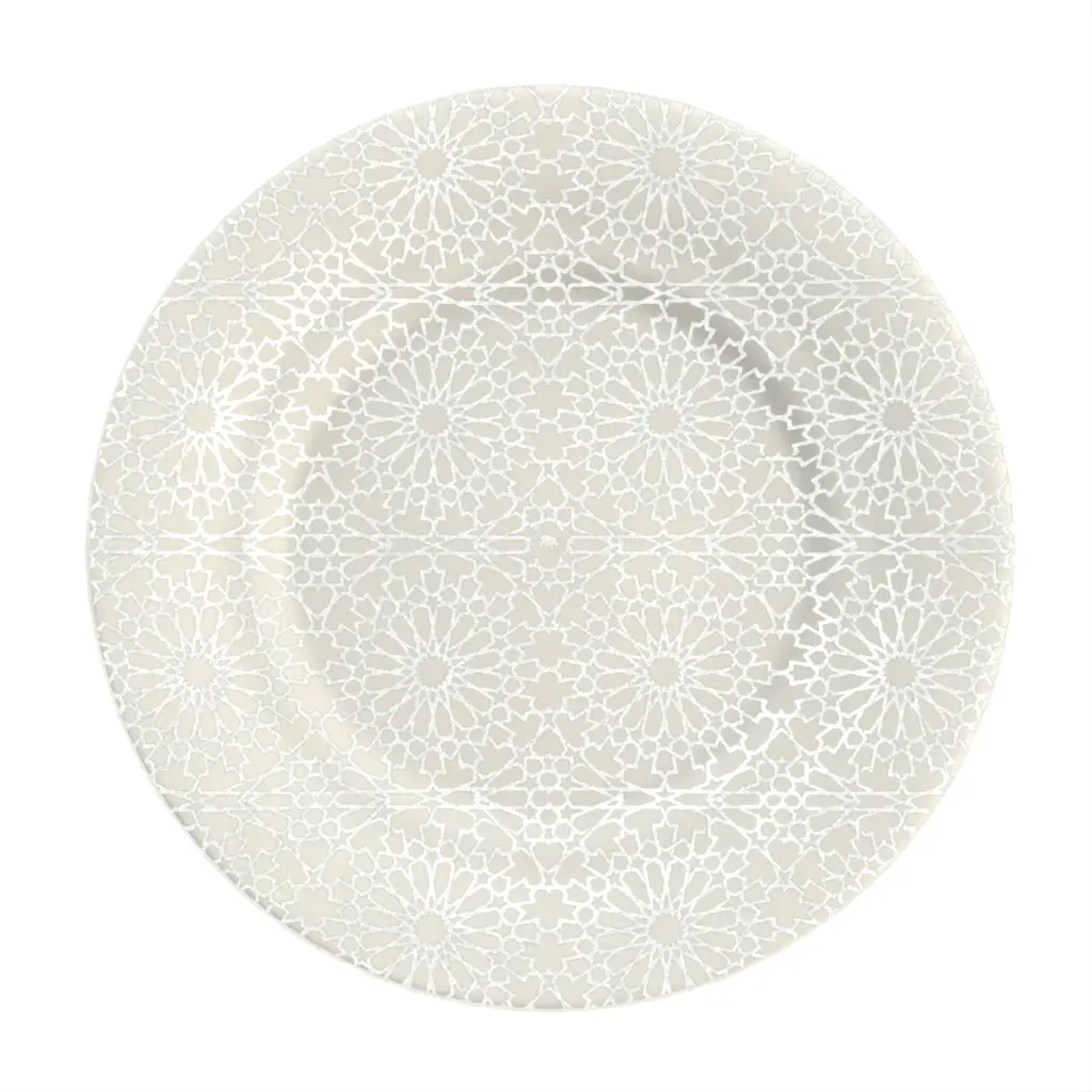 Restaurant Dessert Plate in Birch White - Restaurant Plates - 3/4 View