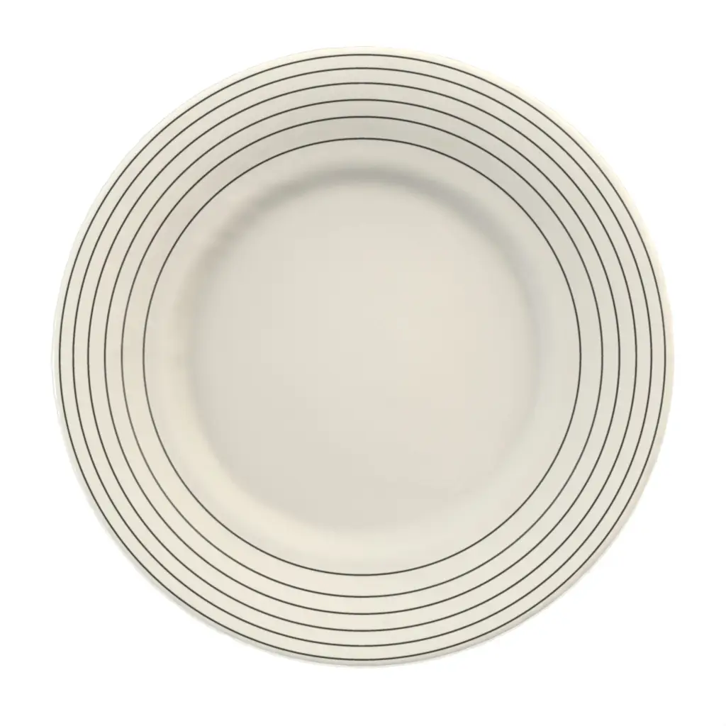 Restaurant Dessert Plate in Birch White - Restaurant Plates - 3/4 View