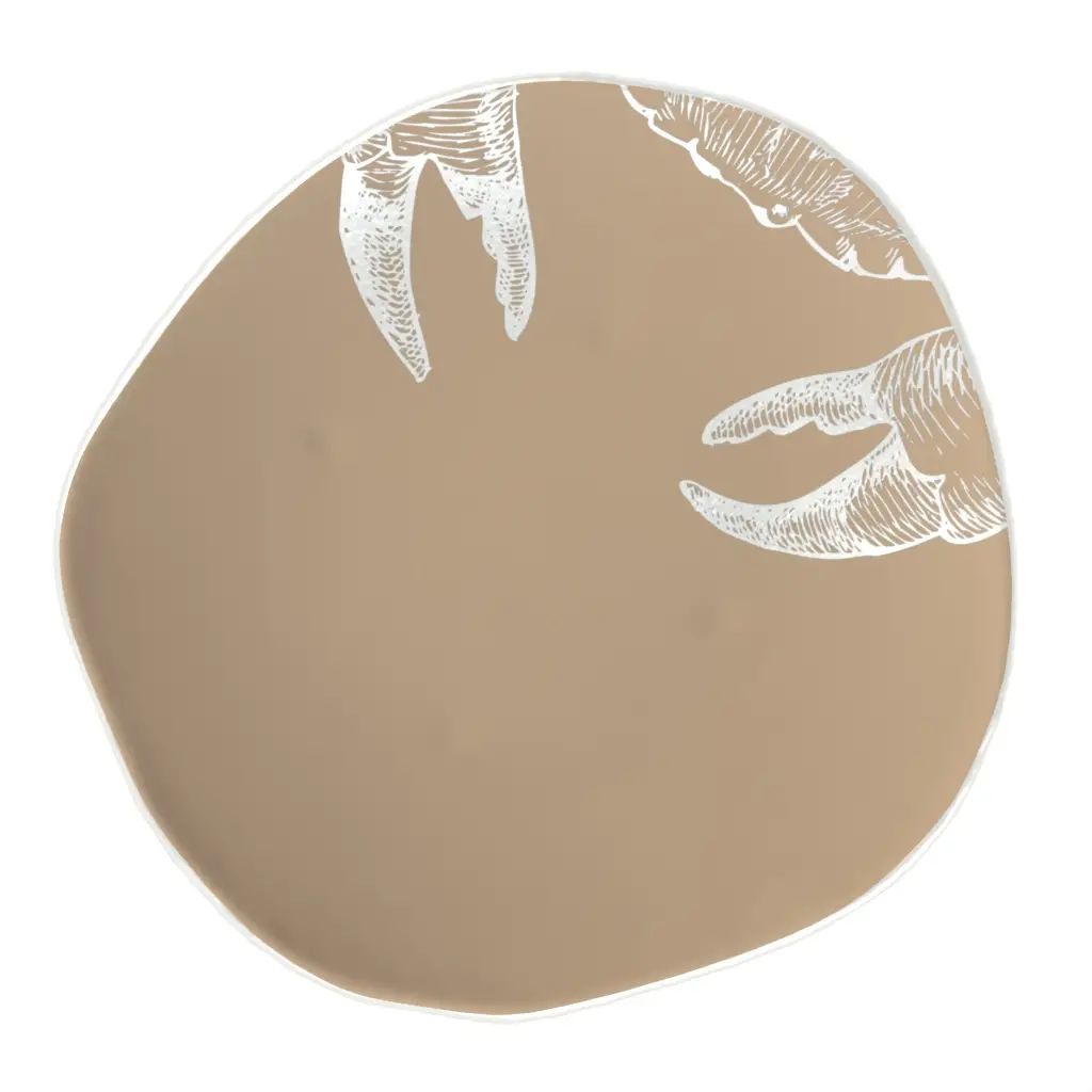 Restaurant Dinner Plate in Almond Beige - Restaurant Plates - 3/4 View