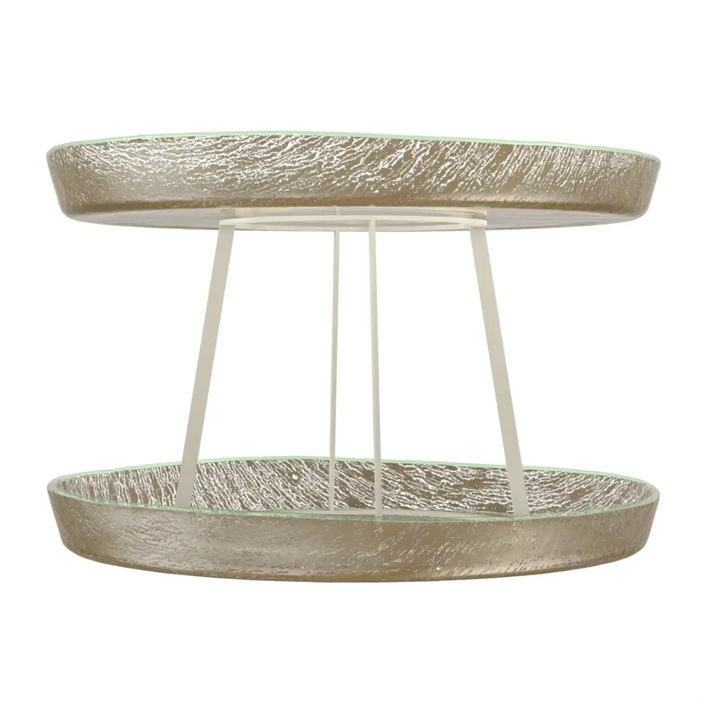 Seafood Tower Tray in Olive Gray - Specialty Serveware - 3/4 View