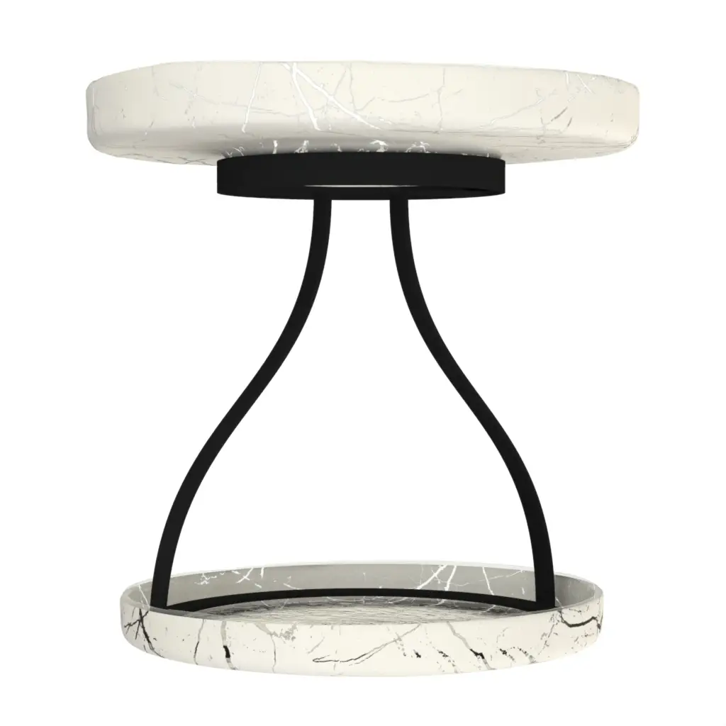 Seafood Tower Tray in Birch White - Specialty Serveware - 3/4 View