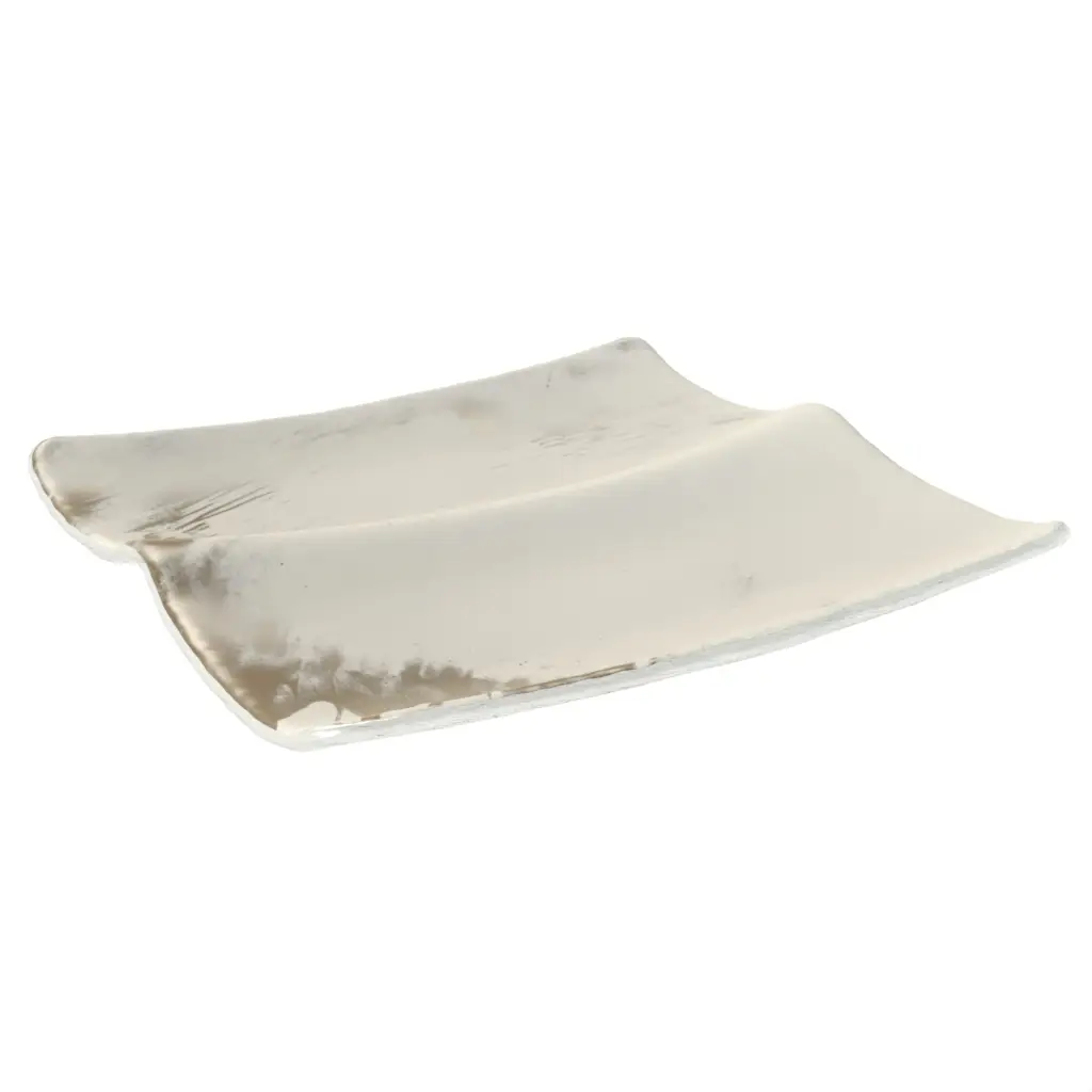 Sectioned Serving Tray in Birch White - Serving Dishes - 3/4 View