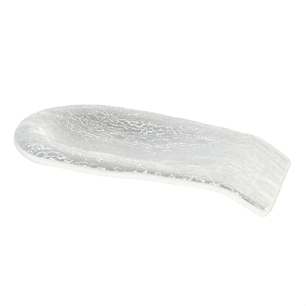 Serving Spoon Rest in Milk White - Buffet Serving Utensils - 3/4 View