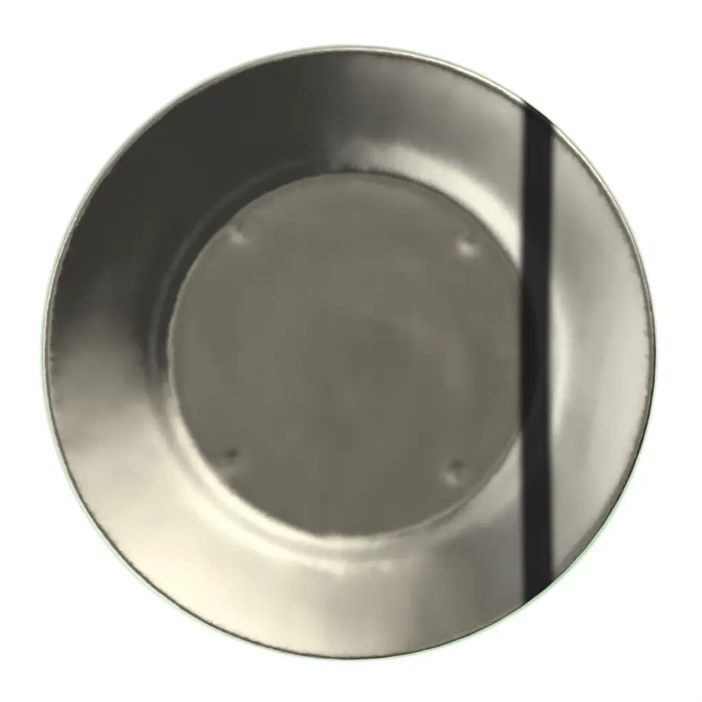 Silver Charger Plate in Platinum Silver - Fine Dining Tableware - 3/4 View
