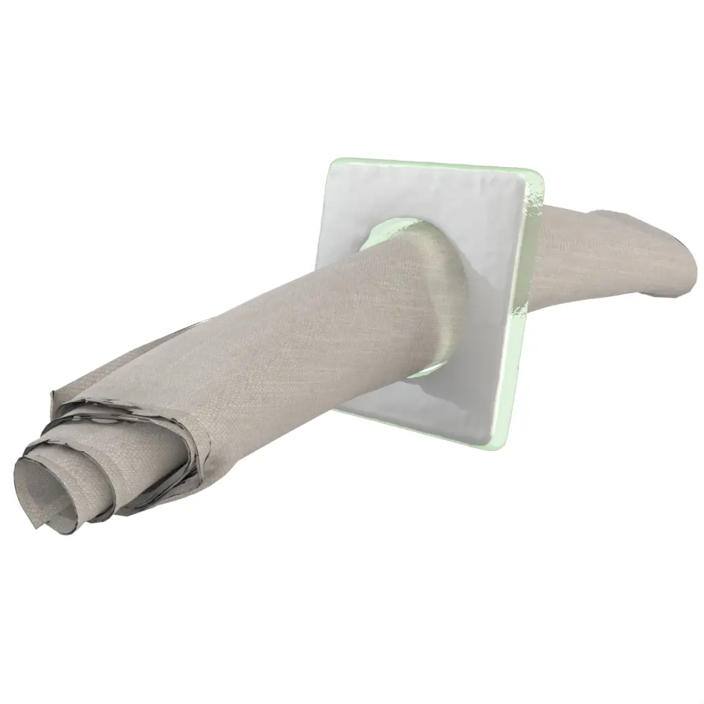Silver Napkin Ring in Light Silver Gray - Fine Dining Tableware - 3/4 View