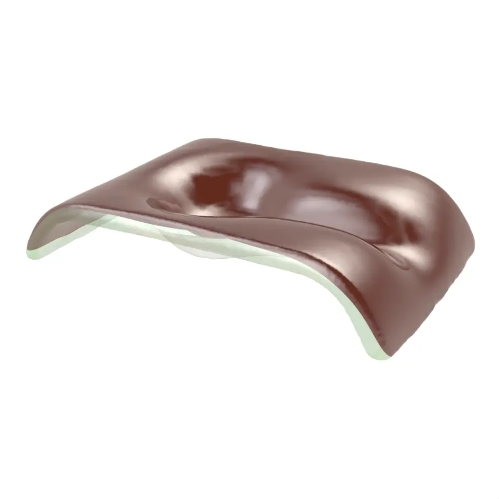 Single Cigar Ashtray in Cognac Brown - Bar Accessories - 3/4 View