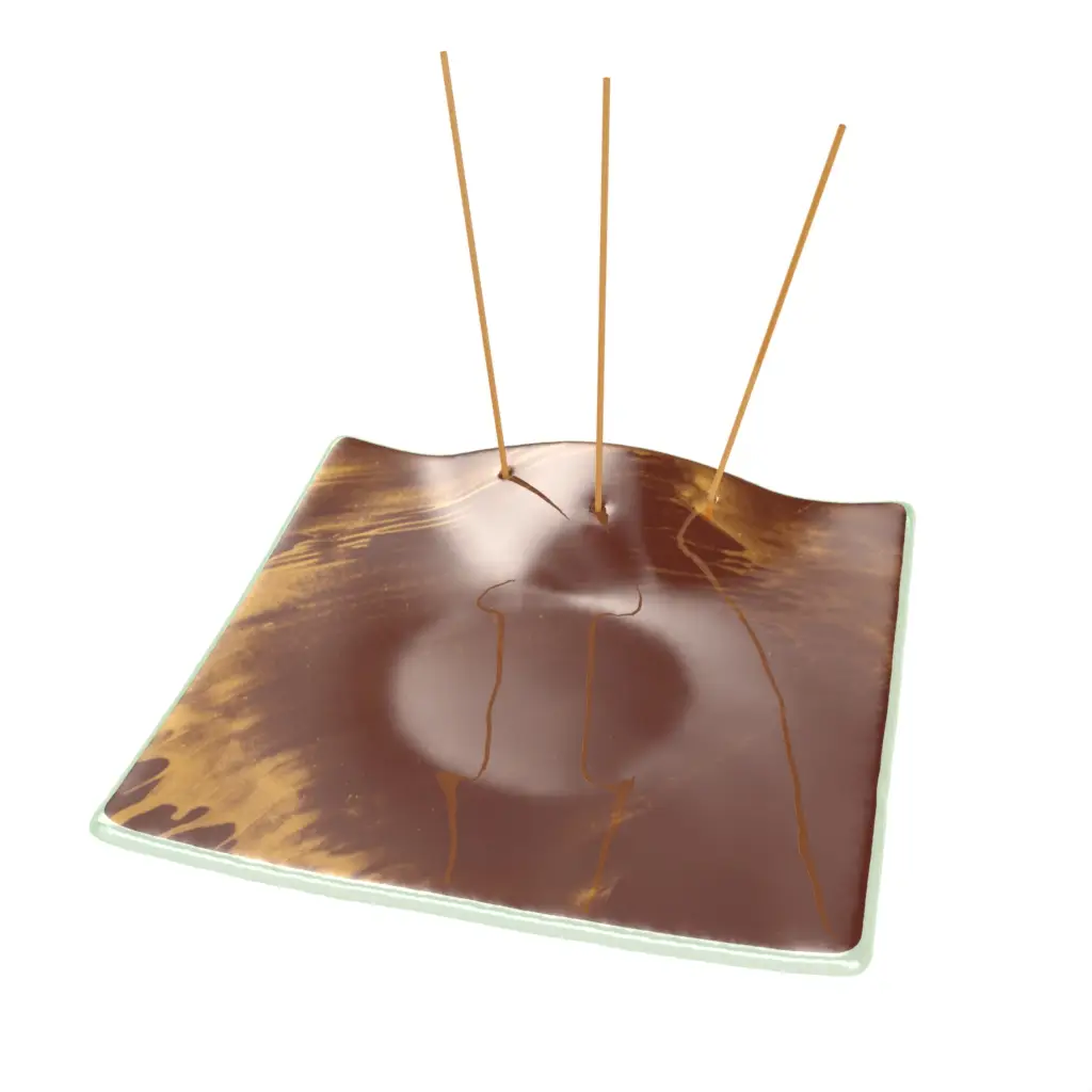 Skewer Holder in Cognac Brown - Specialty Serveware - 3/4 View
