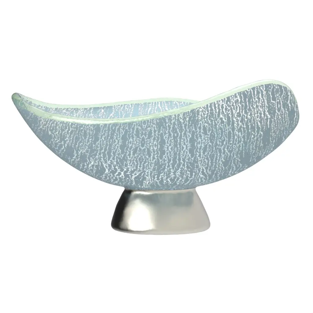 Small Footed Bowl in Light Blue - Welcome Amenities - 3/4 View