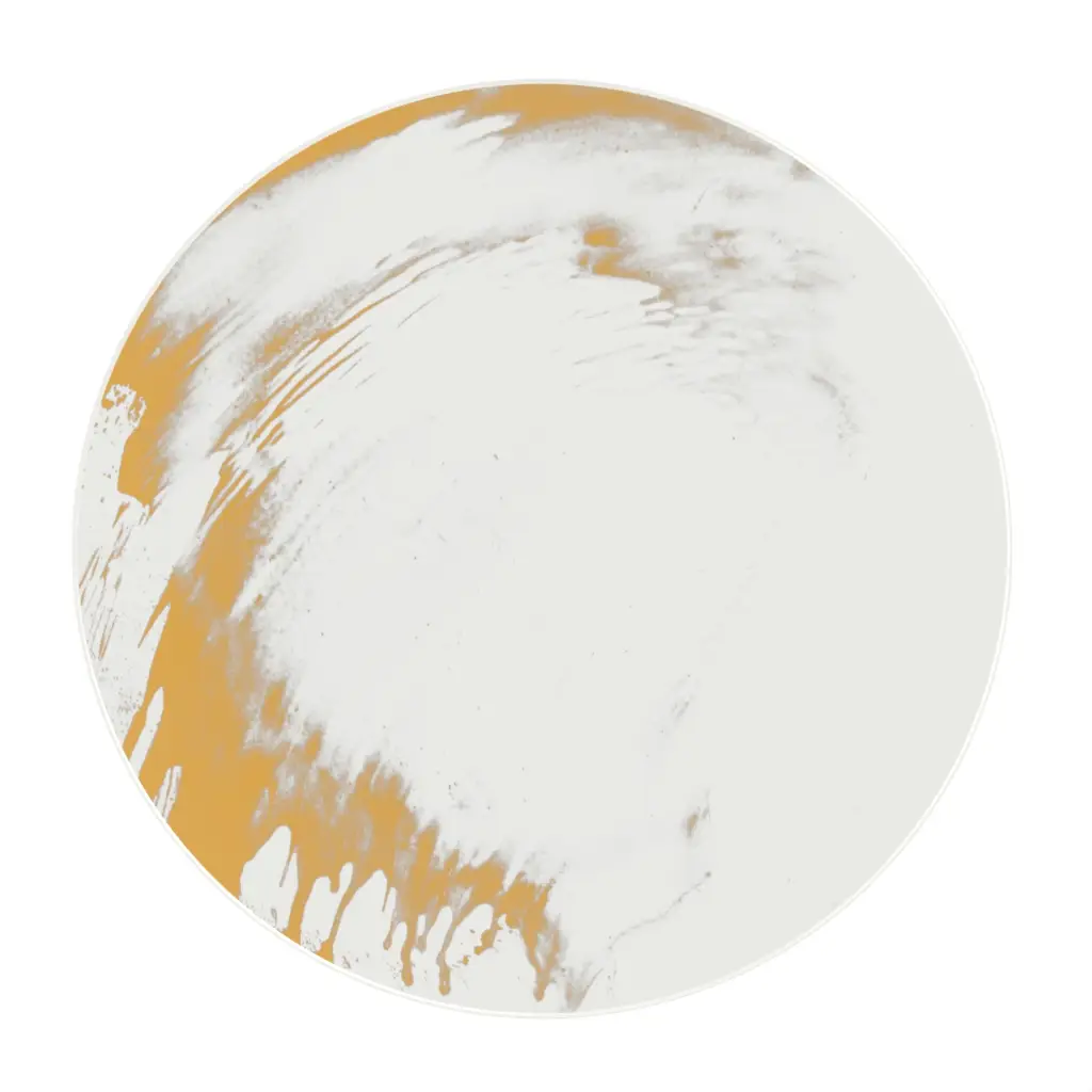 Small Lazy Susan in Milk White - Fine Dining Tableware - 3/4 View