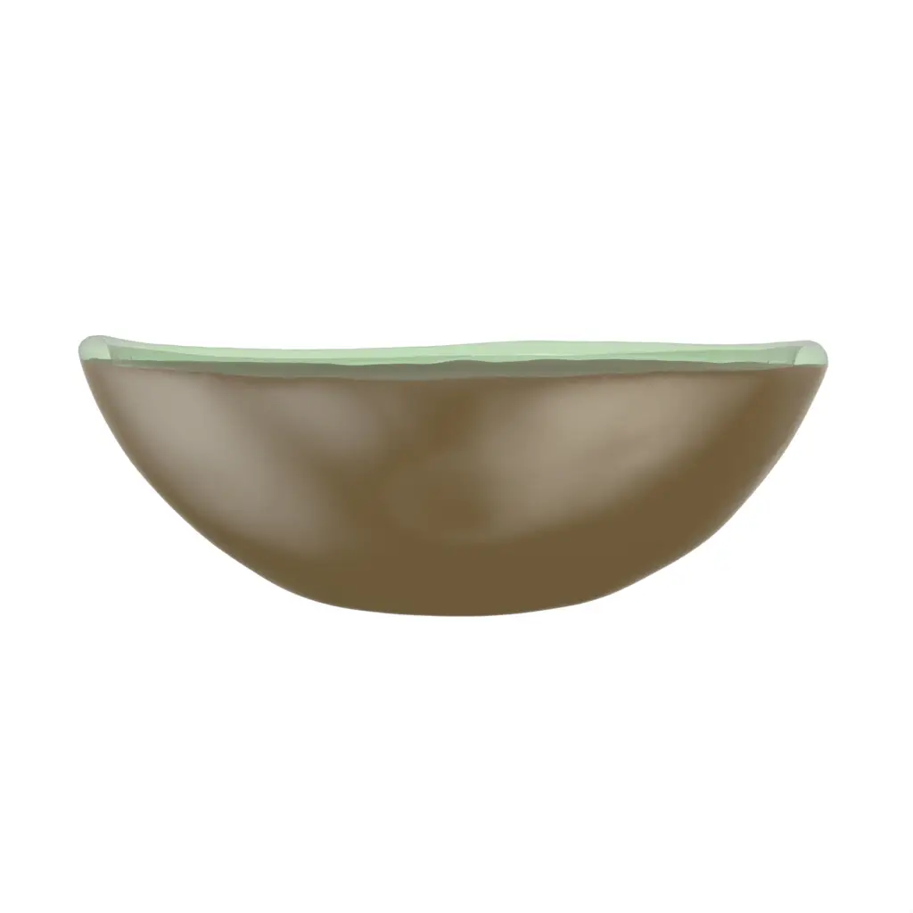 Small Serving Bowl in Olive Green - Restaurant Bowls - 3/4 View