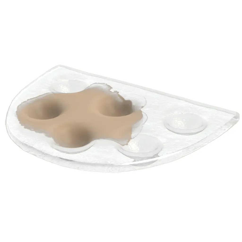 Snail Plate in Almond Beige - Specialty Dinnerware - 3/4 View