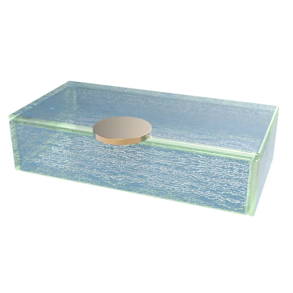 Stackable Bento Box in Niagara Blue - Specialty Serveware - 3/4 View