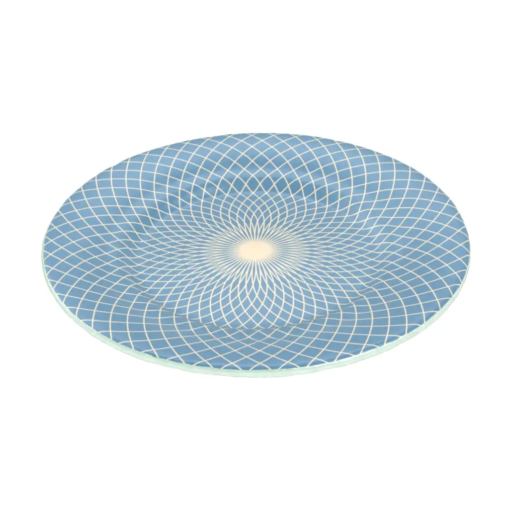 Stylish Dinner Plates - Restaurant Plates | MyGlassStudio - 3/4 View