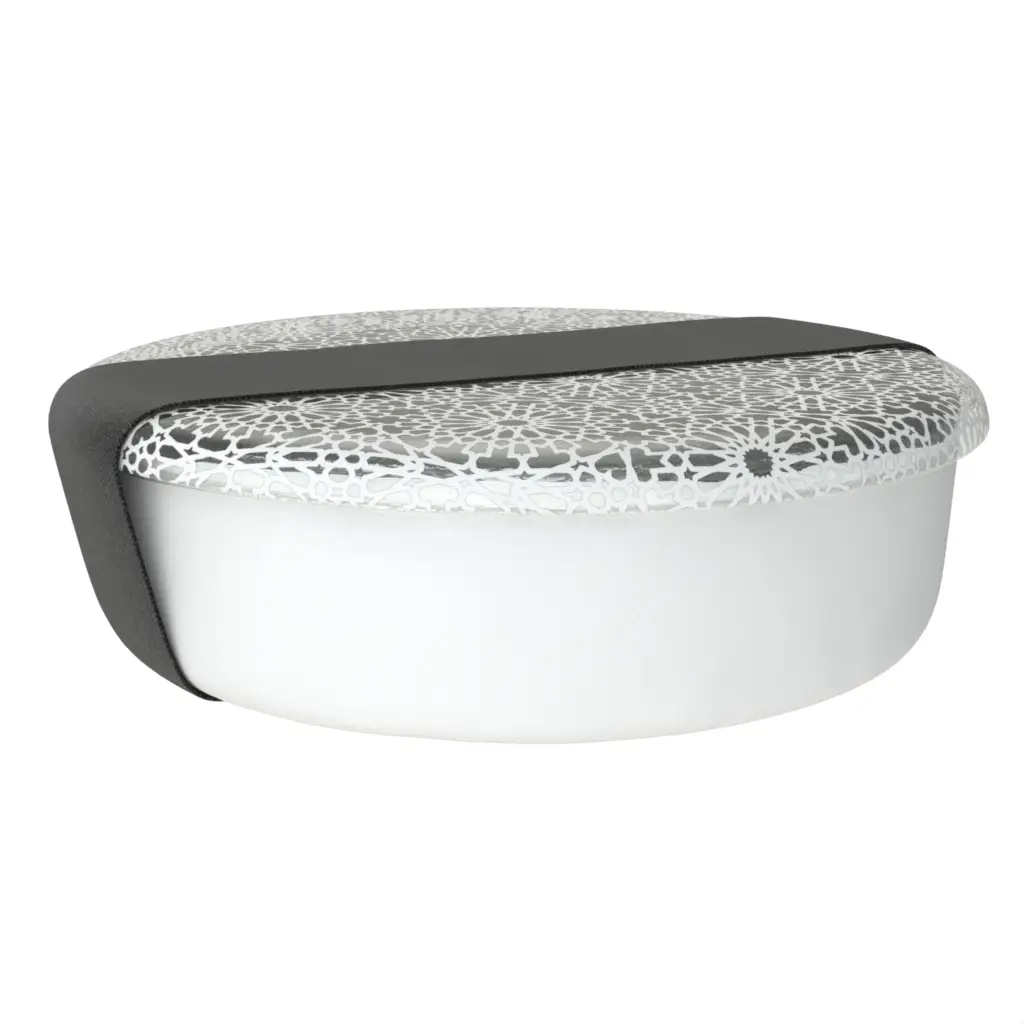Stylish Lunchbox in Milk White - Specialty Serveware - 3/4 View