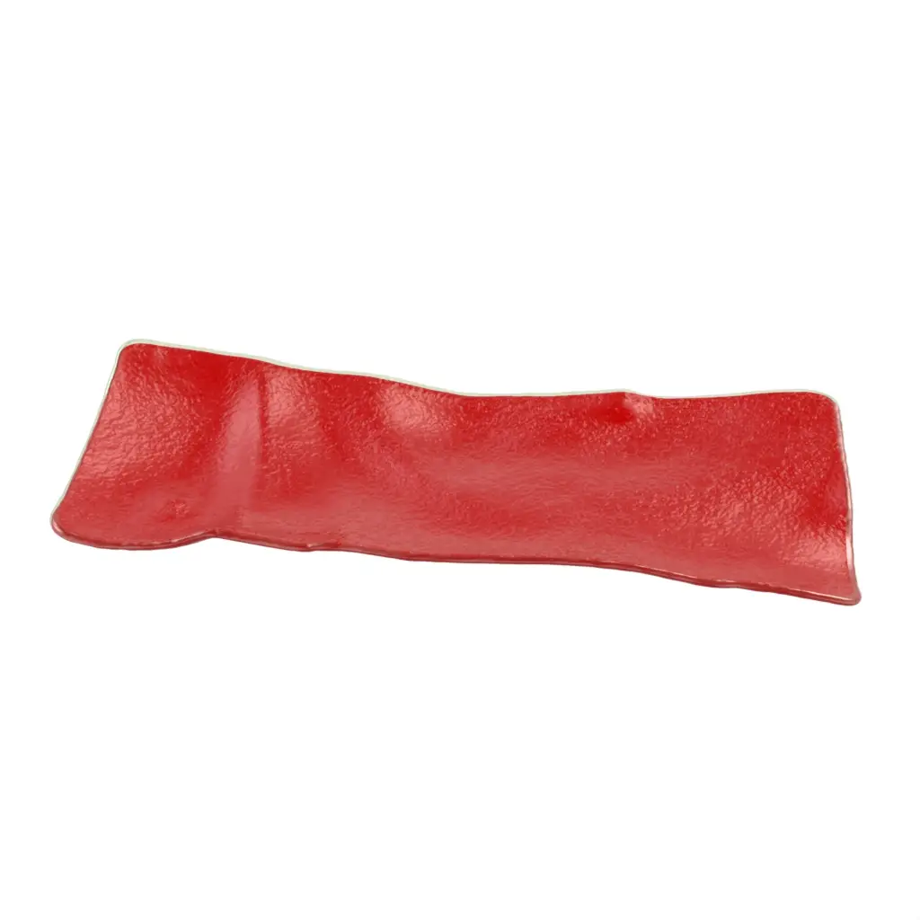 Sushi Serving Board in Chinese Red - Specialty Dinnerware - 3/4 View