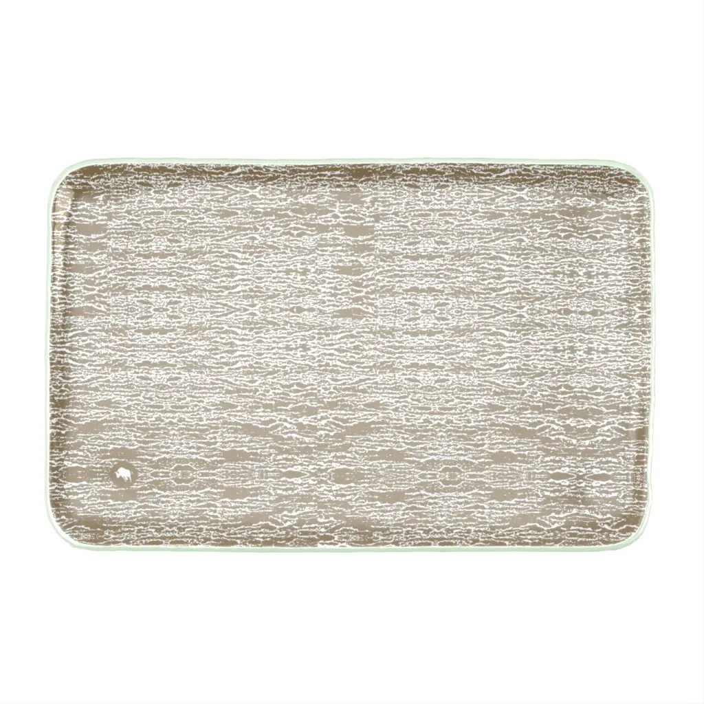 Sushi Serving Plate in Olive Gray - Specialty Dinnerware - 3/4 View