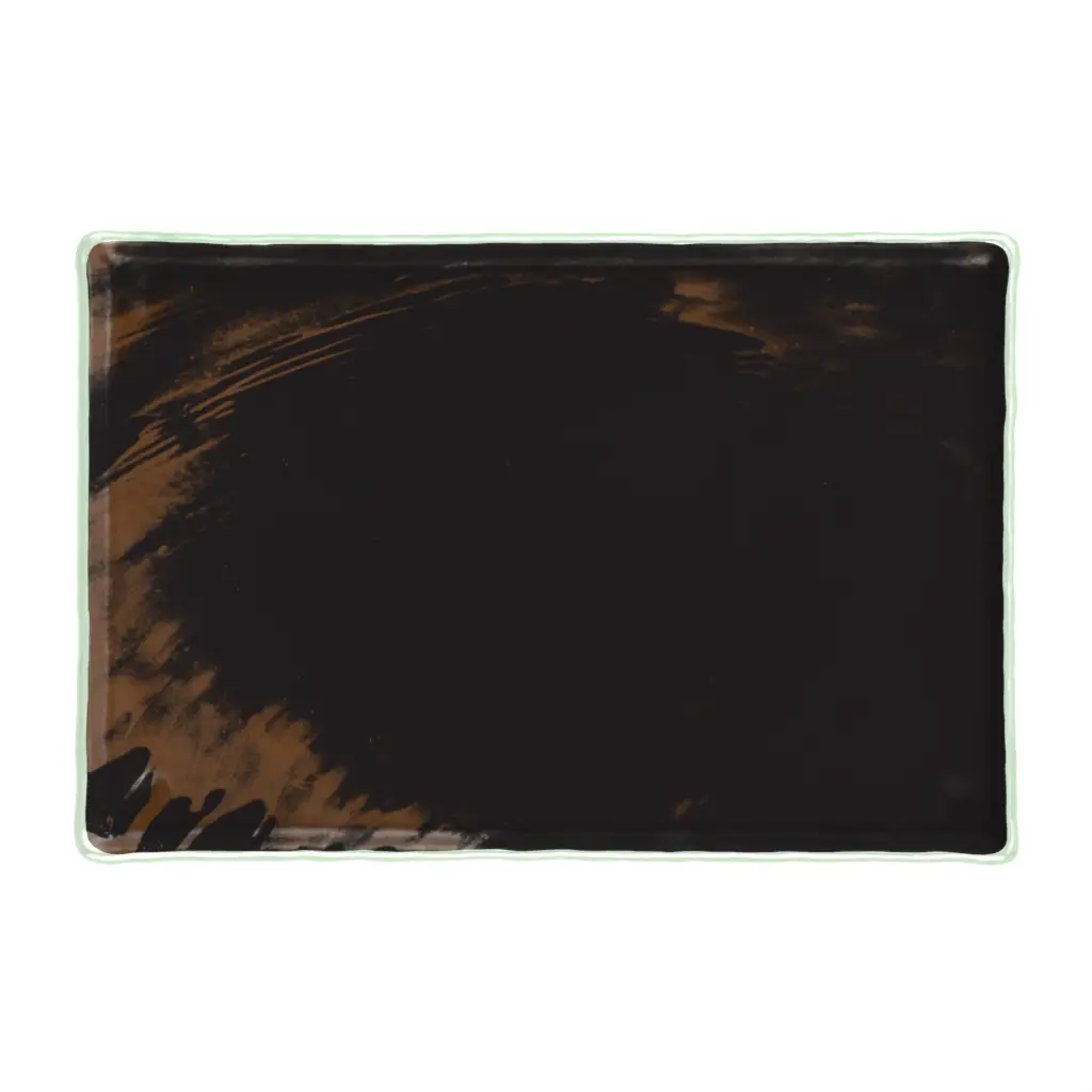 Sushi Serving Platter in Black - Specialty Dinnerware - 3/4 View