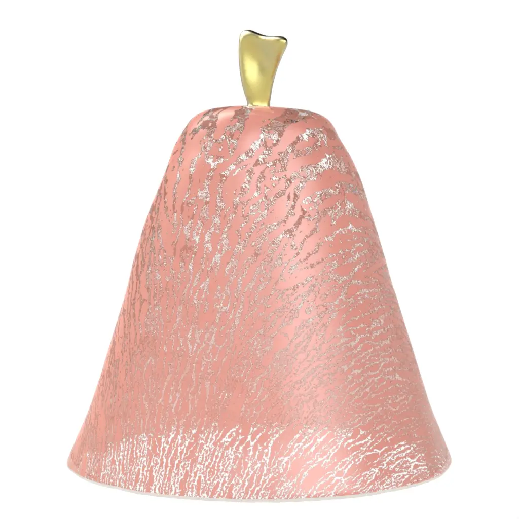 Tagine Lid In Light Salmon Pink - Cake Stands - 3/4 View