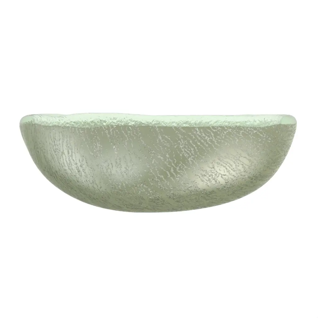 Tapas Bowl in Mint Green - Side Plates - 3/4 View